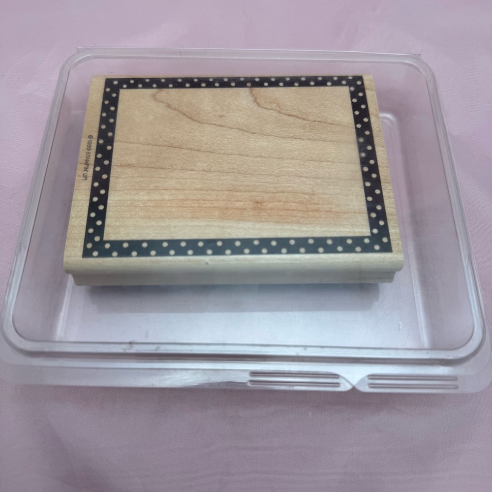Stampin’ Up! Darling Dot Frame Rubber Stamp 🖊️ Scrapbooking Journaling Crafts